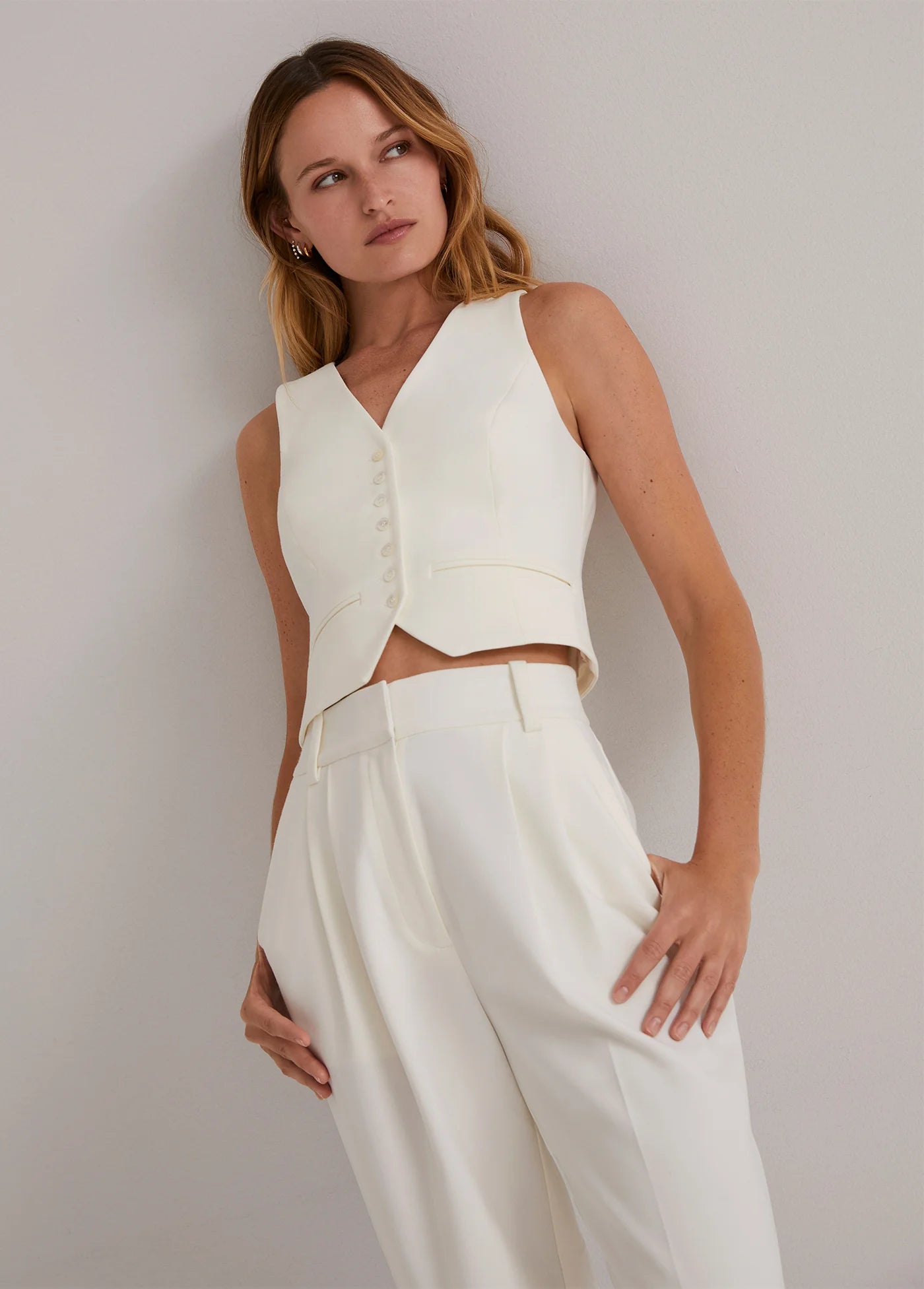 The Favorite vest - ivory