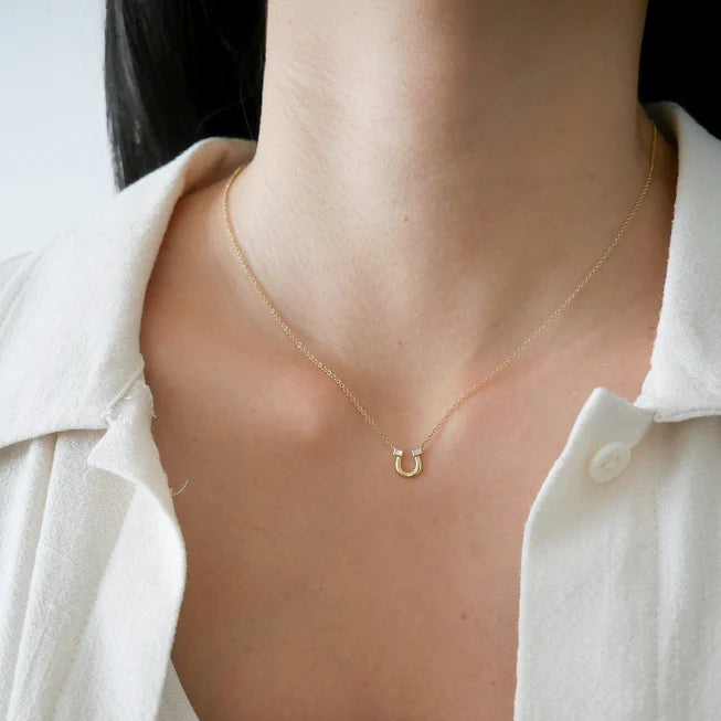 Baguette Horseshoe necklace