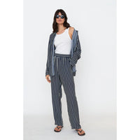 The silk Ponza - navy & cream