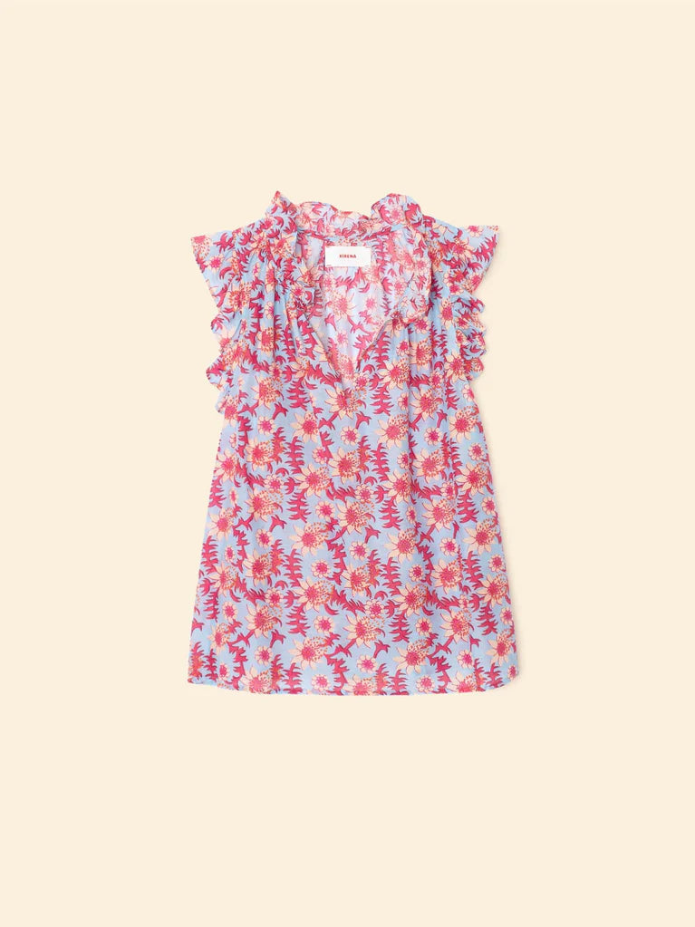 Bex top - cornflower blue