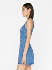 Bustier denim dress