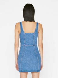 Bustier denim dress