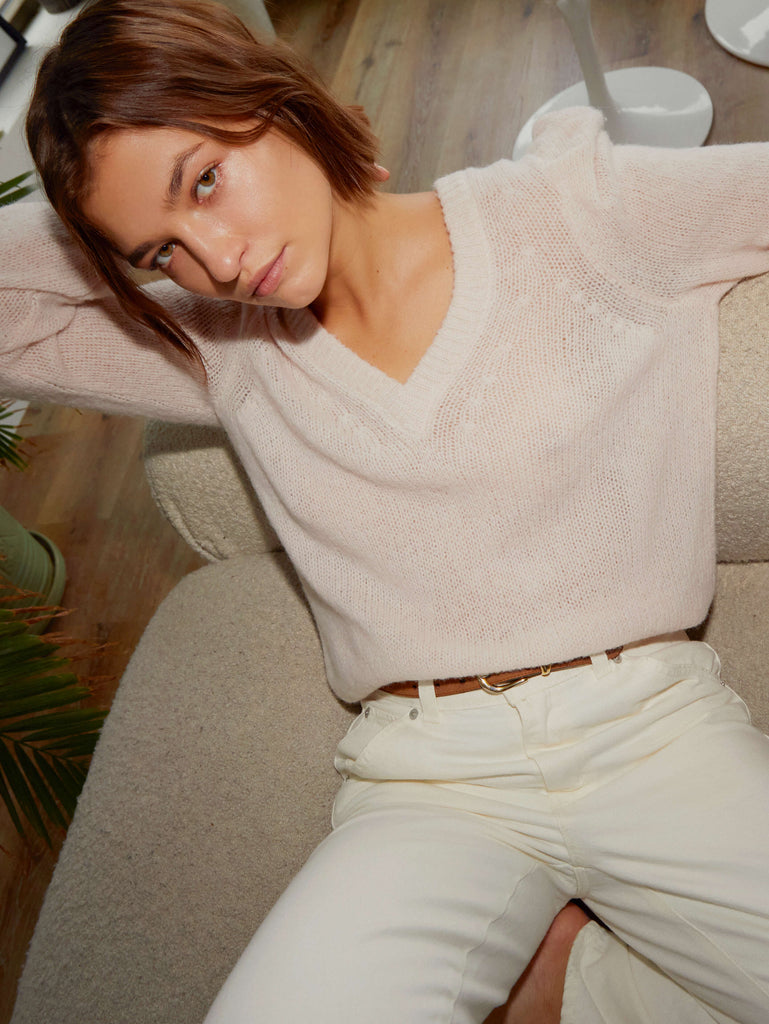 Lara sweater - baby's breath
