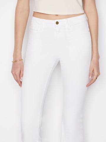 le crop mini boot - blanc