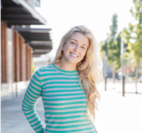 London cashmere - emerald stripe