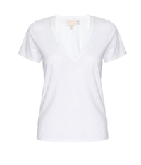 Blair deep v tee- white