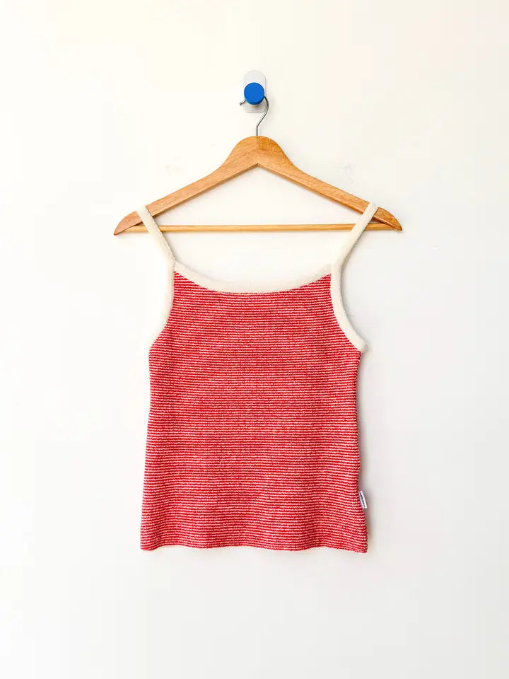 Lily sweater cami - red stripe