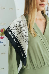New York in sketches - silk scarf