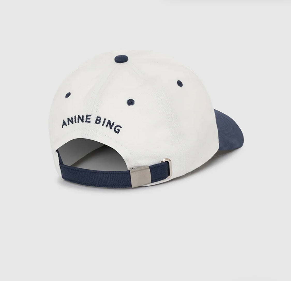 Jeremy cap - navy & ivory