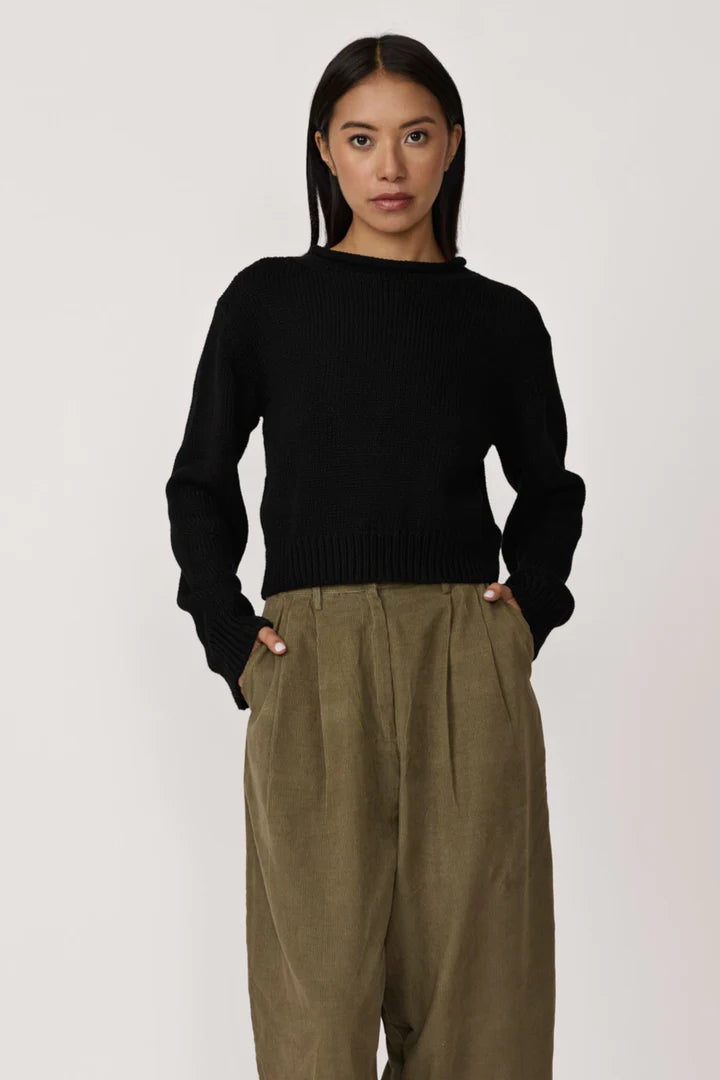 Mare rolled neck - black