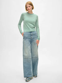 cashmere crop crew - spearmint