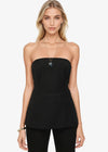 Iliya strapless top - black