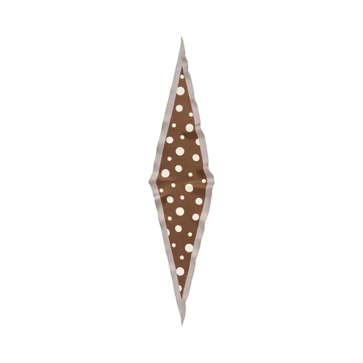 Retro Polka silk diamond scarf