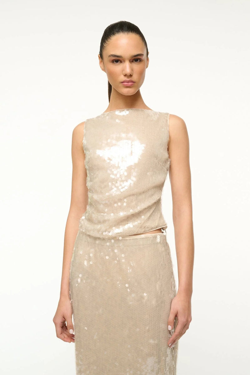 staud eton sequined dress US