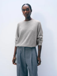cashmere easy sweatshirt - grey