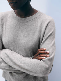 cashmere easy sweatshirt - grey