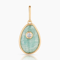 Cowrie Amazonite charm