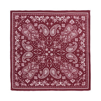 Paisley silk bandana - rodeo red