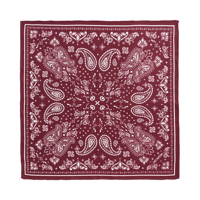 Paisley silk bandana - rodeo red