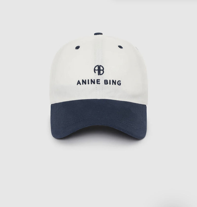 Jeremy cap - navy & ivory
