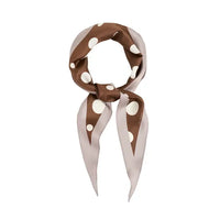 Retro Polka silk diamond scarf