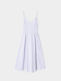 Stripe blue Aggie Bardot dress