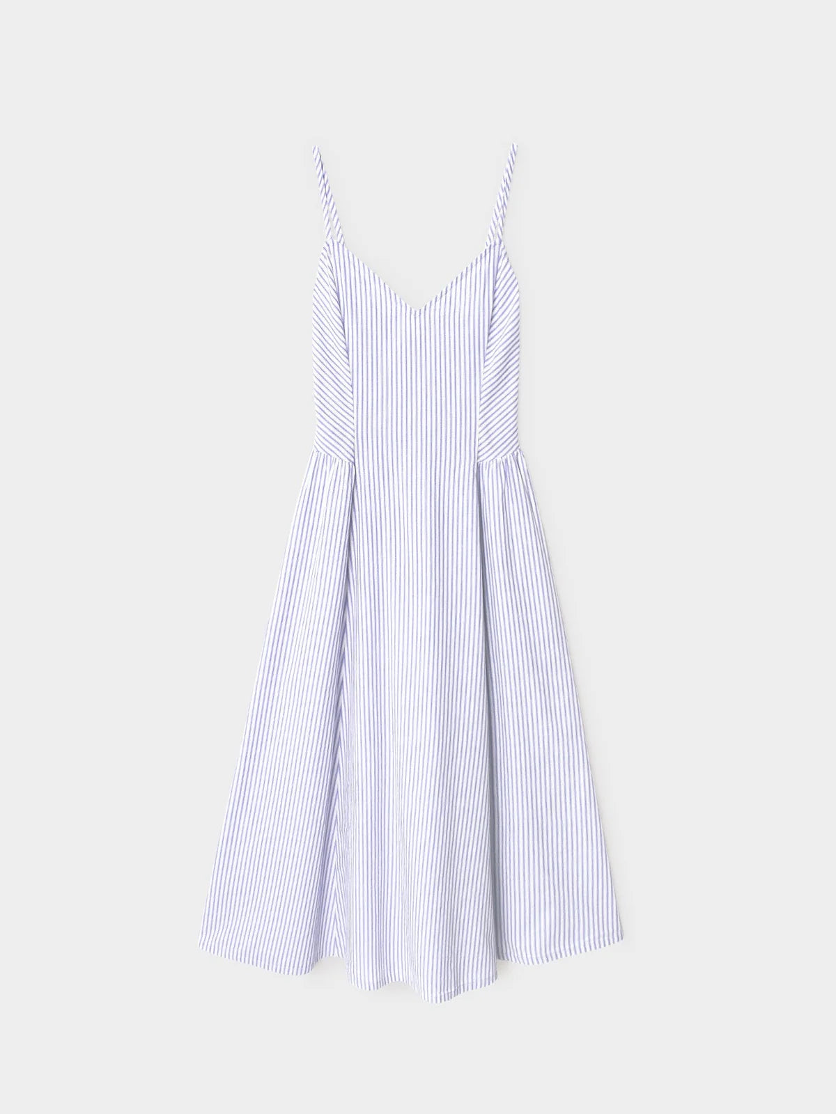 Stripe blue Aggie Bardot dress