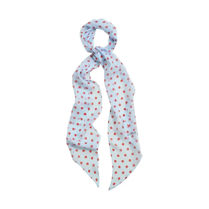 petal silk chiffon scarf