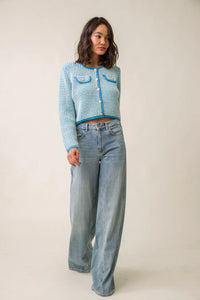 French Blue Cardigan