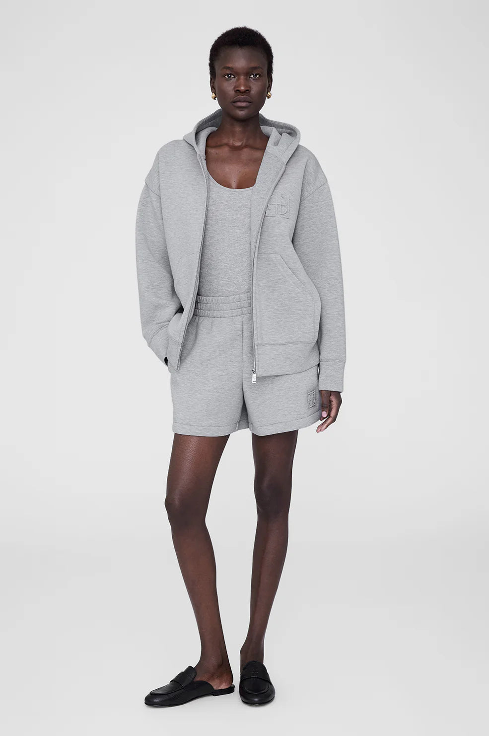 Bond zip up hoodie monorgram