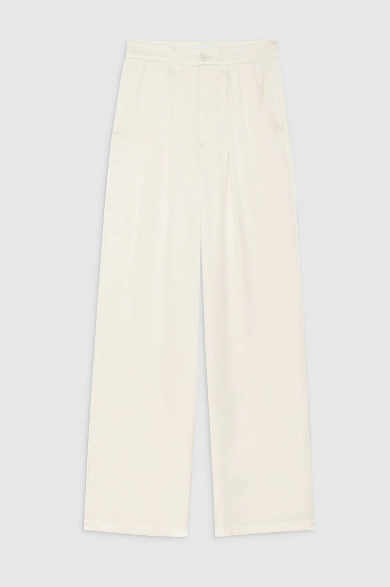 Carrie silk pants - Oyster
