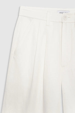 Carrie Pant - white linen