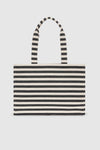 Lara tote - Black & Natural stripe