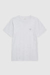 lili tee monogram heather grey