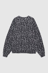 Miles sweatshirt - grey leopard