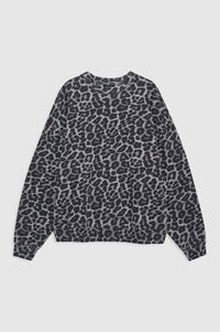 Miles sweatshirt - grey leopard