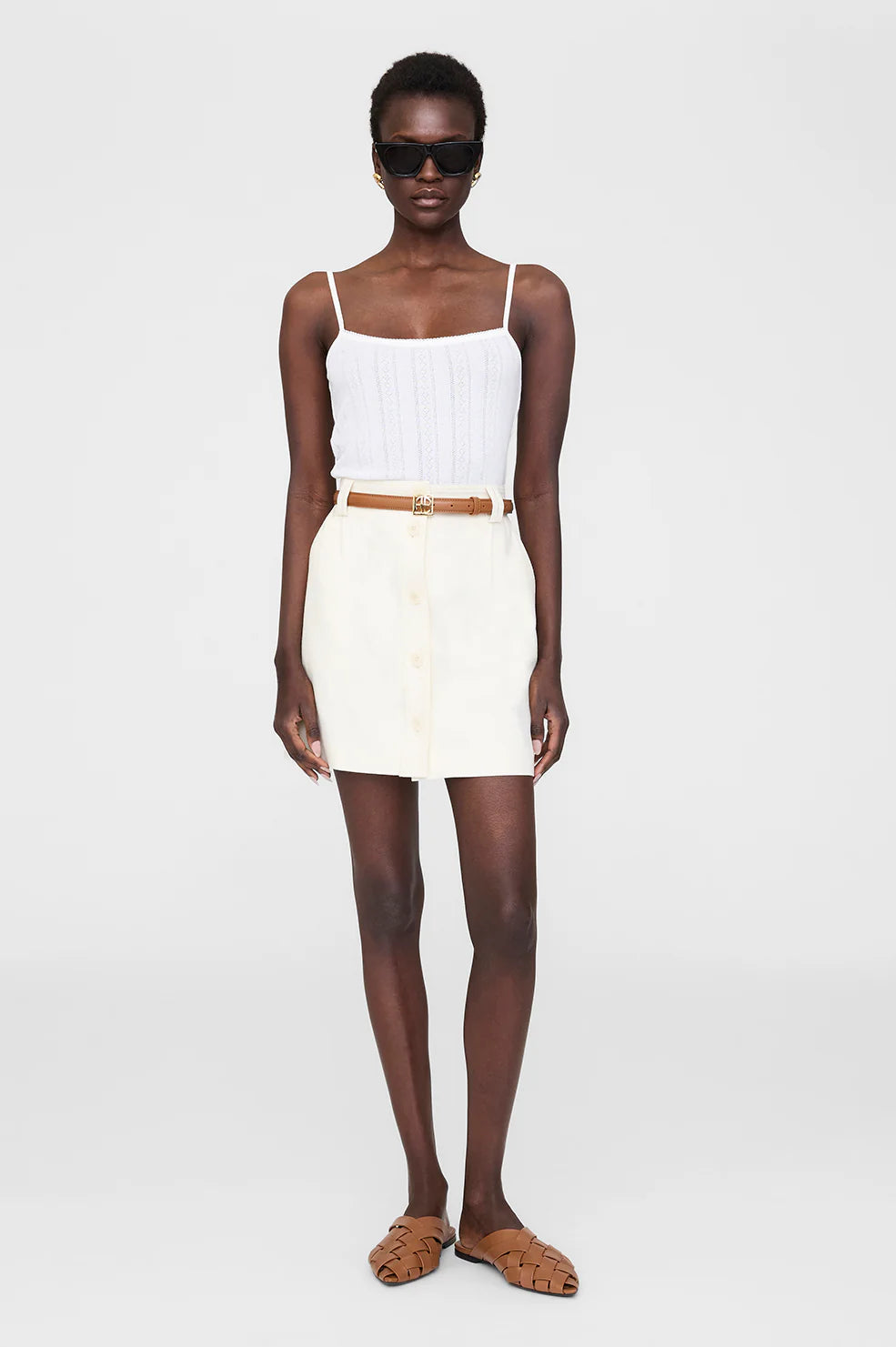 Zaire mini skirt - cream