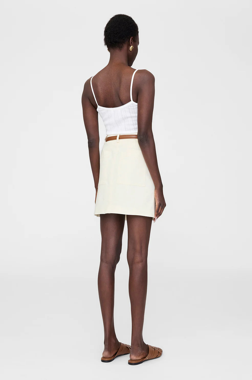 Zaire mini skirt - cream