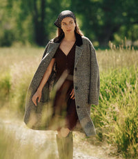Arella cashmere cardi - dark umber