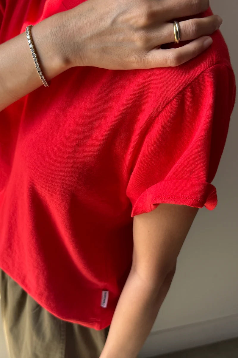 Airy Darling tee - Tomato