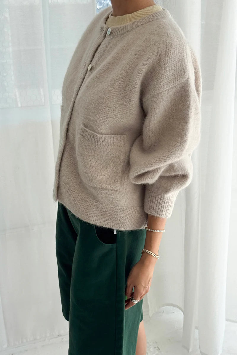 Amélie Alpaca cardi - smoke