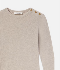 Rib long sleeve - oatmeal heather