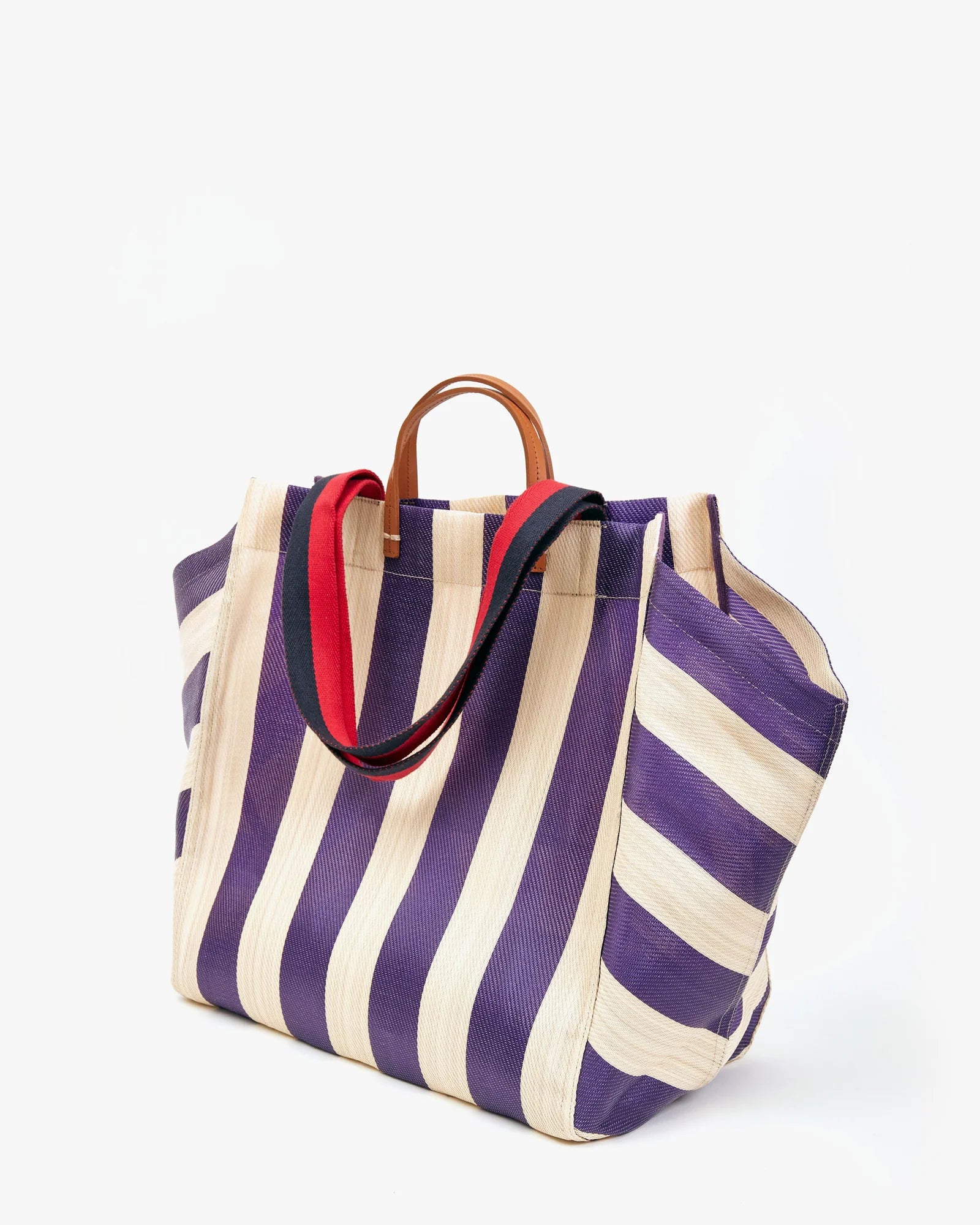 Beach tote w/ flat clutch