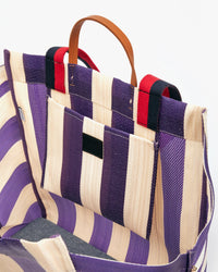 Beach tote w/ flat clutch