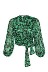 Beatriz top - Emerald Abstract