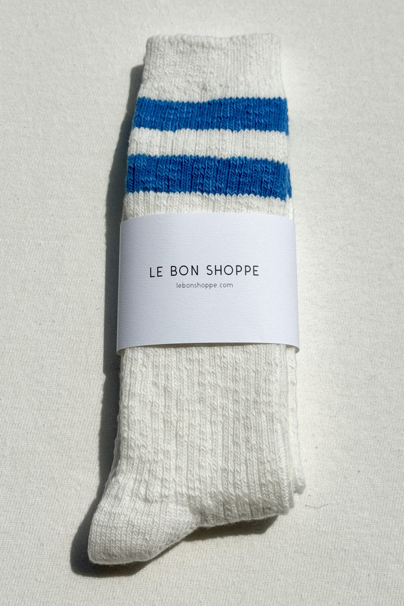 Cottage Varsity socks - white/blue