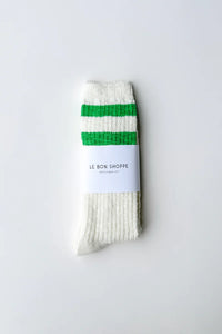 Cottage Varsity socks- green