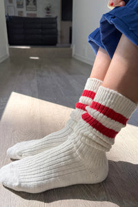 Cottage Varsity socks - red