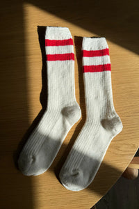 Cottage Varsity socks - red