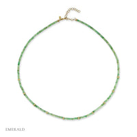 emerald beaded necklace